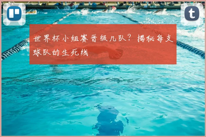 世界杯小组赛晋级几队？揭秘每支球队的生死线