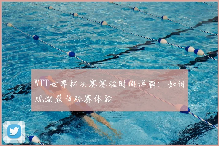 WTT世界杯决赛赛程时间详解:如何规划最佳观赛体验
